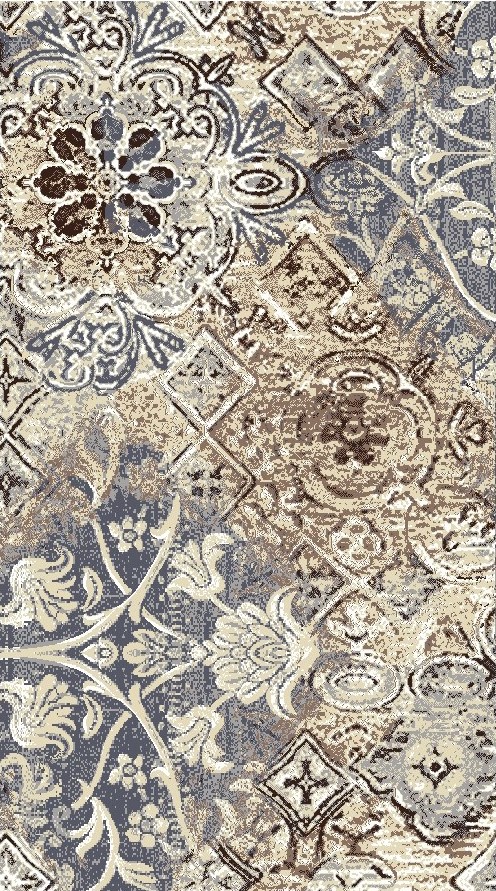 Ковролин Принт  Ветви и ромбы p1711/b5p/117